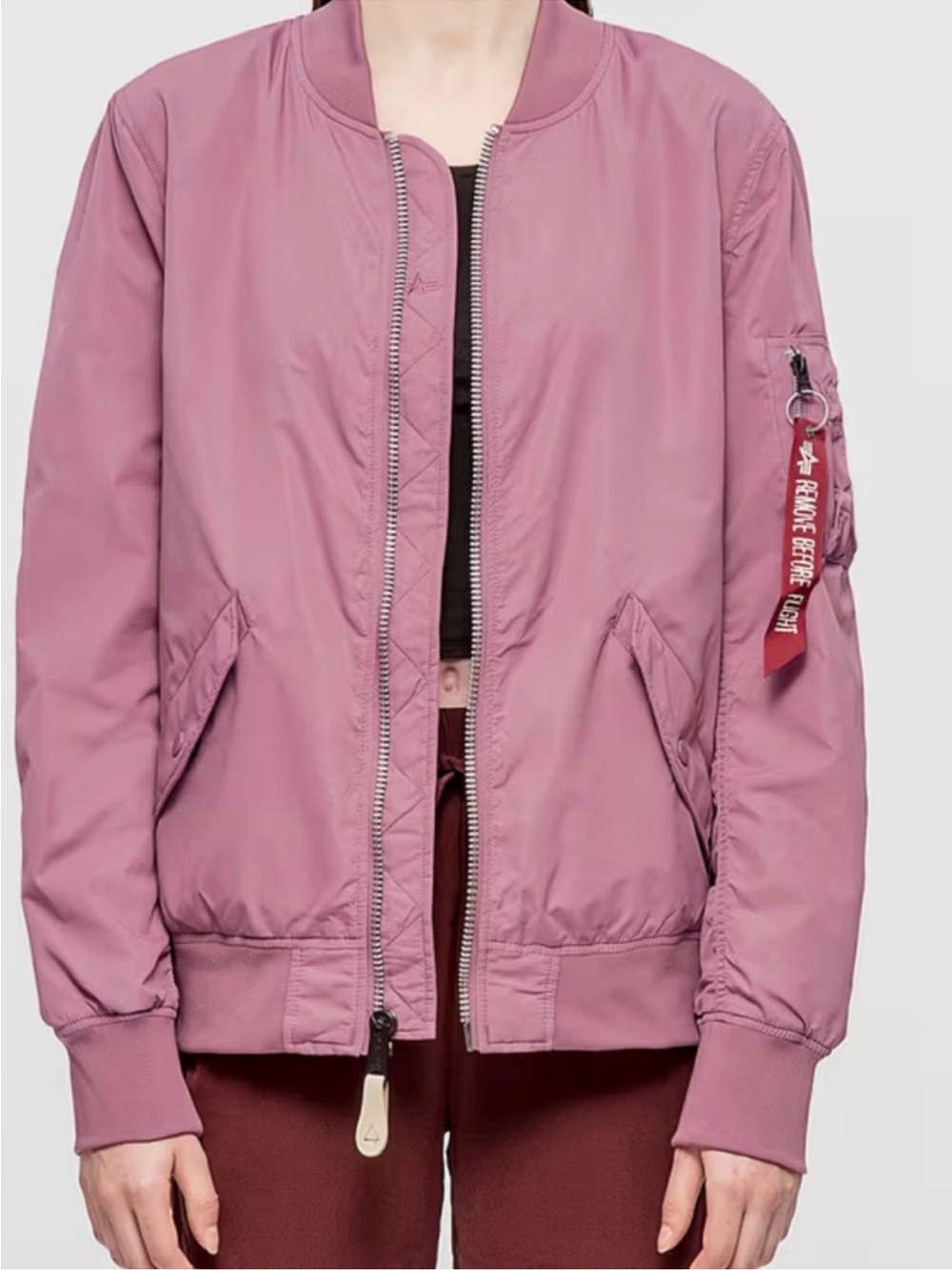 Alpha Industries authentic mauve bomber